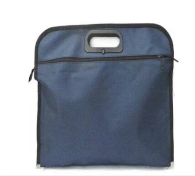 File Bag Oxford Cloth Three-Dimensional Handbag File Bag Mesh Bag Zipper Bag Edge Sliding Bag