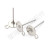 Stainless-Steel Needle Wafer Flat End Needle DIY Ear Pin Accessories with Hanging Accessories