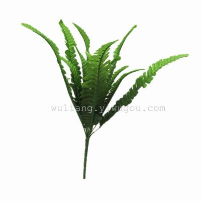 Factory direct Home Furnishing flower vine indoor decoration green silk plant simulation 12 head pineapple leaf