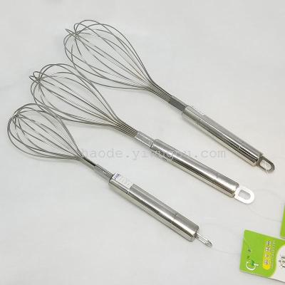 Stainless Steel 12-Wire Manual Eggbeater Household Baking Supplies Non-Magnetic Egg Beater