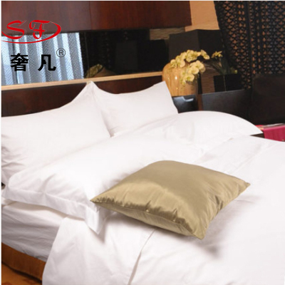 Four-piece set of bedsheets in four-piece bed of luxury five-star hotel, 6040S white cotton