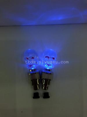 Hot-selling hot wheels, valve lamp gas nozzle lamp, seven lights ghost head, car decoration