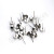 304 Stainless Steel Stone Cup Holder Needle Rhinestone Cup Lathe Cup Ear Studs Accessories