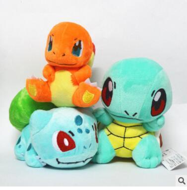 The Pocket Monster Q version of plush toy doll Pocket Monster bulbasaur small dragon turtle Jeni doll