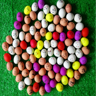 The 32mm expression of small egg color ball dove toy ball machine