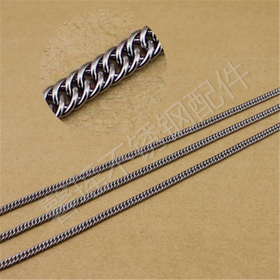 304 Stainless Steel Chain 0.8 Curb Necklace Bracelet Necklace Accessories