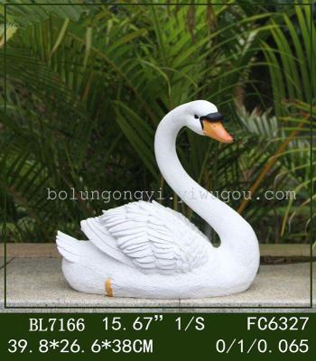 The White Swan Garden ornaments resin crafts