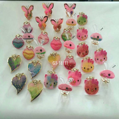 The new mobile phone ring bracket love rabbit quicksand butterfly butterfly lips explosion
