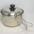 Stainless Steel Three-Piece Set Movable Ear Milk Pot Soup Pot Camping Pot Complementary Food Pot Noodle Pot