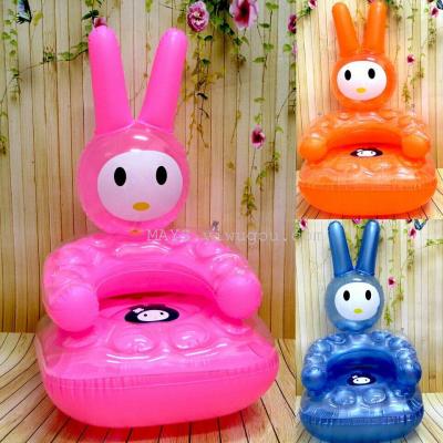 The stall selling crystal double sofa manufacturers selling inflatable rabbit new paragraph PVC child seat