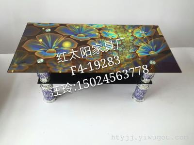 foreign trade export of Africa tempered glass coffee table rectangular living room simple coffee table1