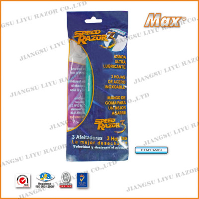 Export Abroad Three Layer Razor Razor Manual 3 bags lubricating strips