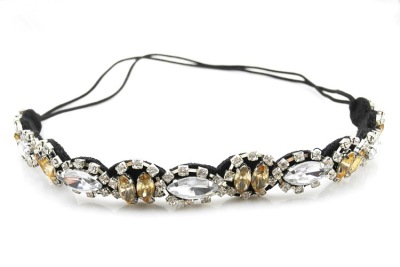 Manufacturers selling fashion handmade beaded headband with insert drill with hair belt