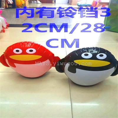 Yiwu PVC inflatable toys factory direct wholesale sand loading 32CM inflatable tumbler in Bell