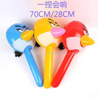 Factory direct PVC inflatable toy bird stick angry birds medium stick stall goods