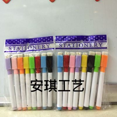 Erasable whiteboard pen children graffiti pen no magnetic multicolor mixed erasable pen