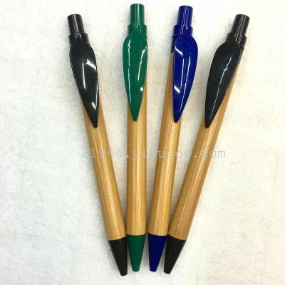 Green pen bamboo pen advertisement pen