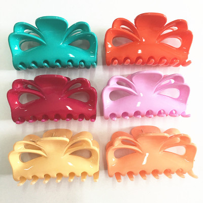 Manufacturers selling 9 cm new hair candy grip plastic hairpin hair grab