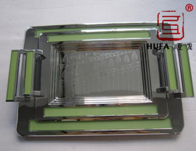 10-Plate Pressure Groove a Chrome (Luminous) Three-Piece Plate Zinc Alloy Handle