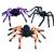 Halloween props, bar trees, black Fabric spider flowers, spider spiders