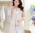 The new Korean women in the women's long sweater slim double breasted cardigan sweater coat