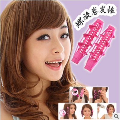 The big wave artifact spiral curl hair stick not to hurt the hair salon large pear tools