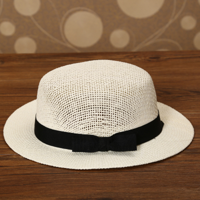 Ladies' leisure hat summer single silk straw hat.