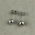 Stainless Steel round Bead Ear Pin Anti-Allergy Spherical Ear Pin Earrings Stud Earrings 4mm