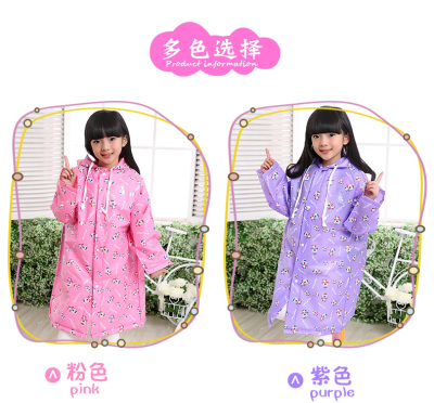 Minca environmental tasteless children raincoat children contact student bag cartoon baby raincoat poncho thickening