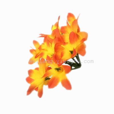 Manufacturers selling silk flowers with flowers around the orchid simulation