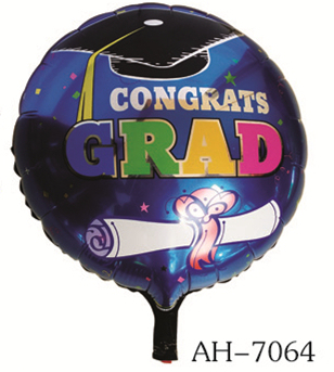 18-Inch Imported round Aluminum Balloon Graduation Entrance Celebration the Sky Balloon