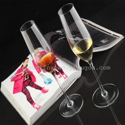 Lead crystal champagne goblet wine cup set Wine bubble glass cup