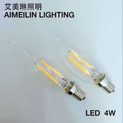 LED tungsten lamp filament lamp, LED bulb, LED candle lamp C35 4W