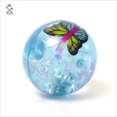 10.3cm transparent crystal ball flashing luminous fish ball night market selling toys