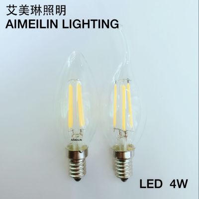 LED tungsten lamp filament lamp, LED bulb, LED candle lamp C35 4W
