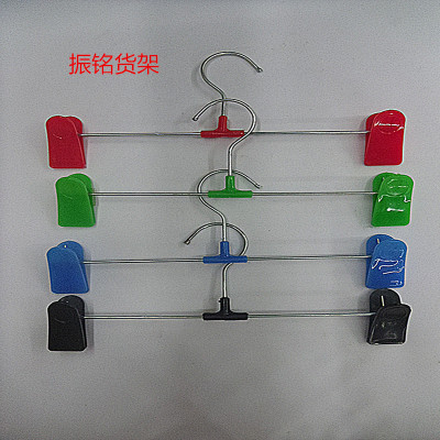 Factory Direct Sales Plastic Trousers Rack Pants Rack Display Stand Colorful Clothes Hanger