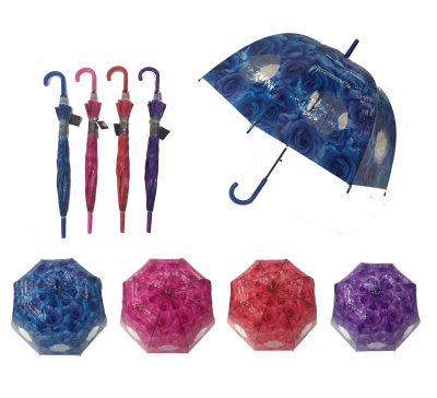 Apollo rose POE plastic umbrella
