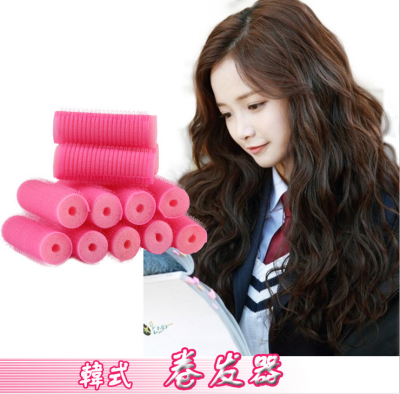 Self-adhesive sponge curling iron rod pear hair does not damage the hair curling tools