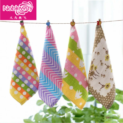 Cotton Printed Small Square Scarf Baby Face Towel Children Cleaning Towel Hand Towel Printed Square Scarf Wholesale