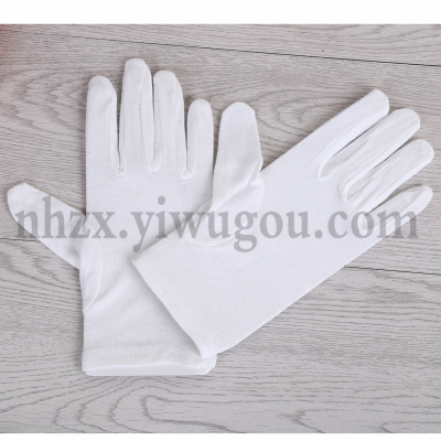 Protective thin cotton gloves gloves show etiquette reception parade white gloves