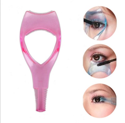 Eyelash assist device stereo eyelash clip three in one lash mascara brush