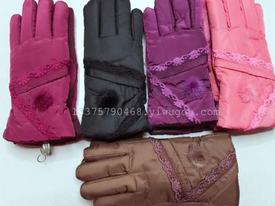 Ladies fashion lace gloves driving antiskid warm cold Gloves NEW WINTER CYCLING GLOVES wholesale