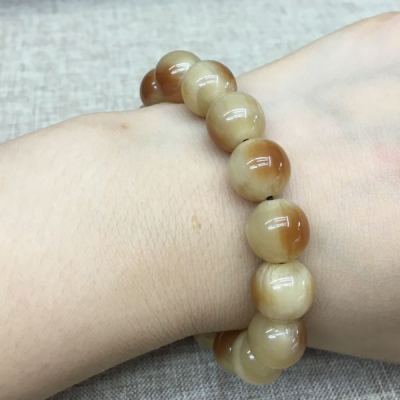 Light Color Imitation Horn Bracelet Bracelet Buddha Beads