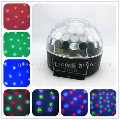 Factory Direct Sales Led Light 3 Color Pattern Digital Crystal Magic Ball Light Bar Stage Flash Light Ambience Light