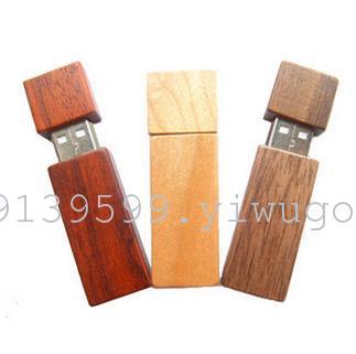 Business gifts U disk U disk LOGO custom wooden square wood U disc green bamboo