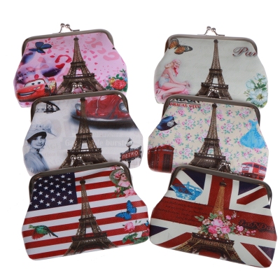 The tower stamp purse child coin shell bag hasp