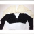 Mesh Top Front Button Exposed Navel and Chest Short-Sleeved T-shirt Bottoming Shirt for Women