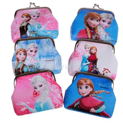 Frozen Mini short clip students Wallet Coin Bag