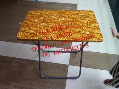 The red sun furniture factory foreign trade folding table table, simple household table, MDF folding table1