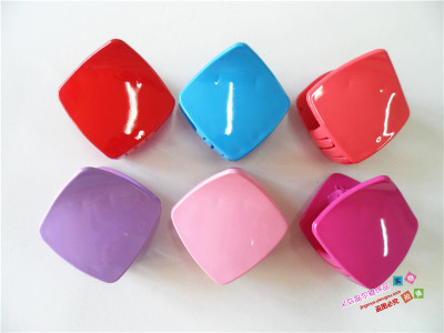 Direct manufacturers 6CM fell continuously PC solid color grab hair clip barrette hair accessories